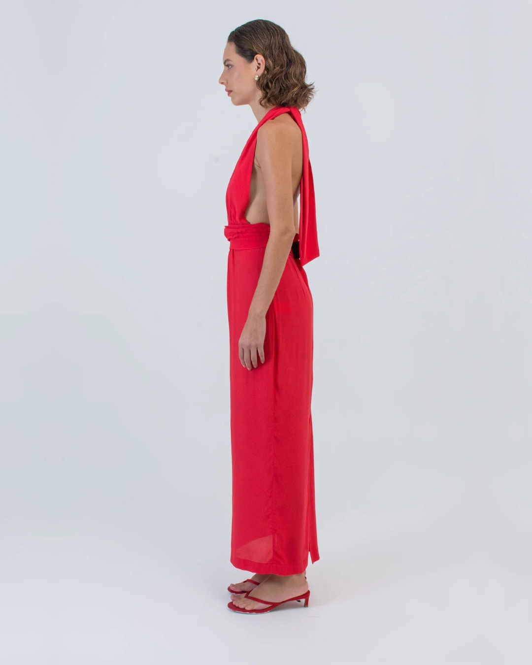 vestido Antônia vermelho