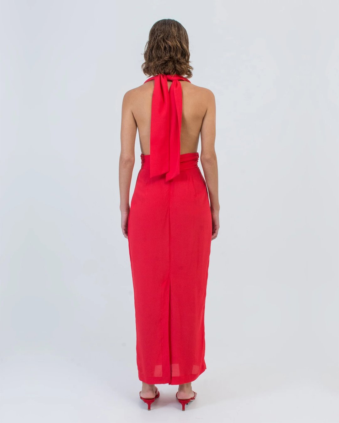 vestido Antônia vermelho
