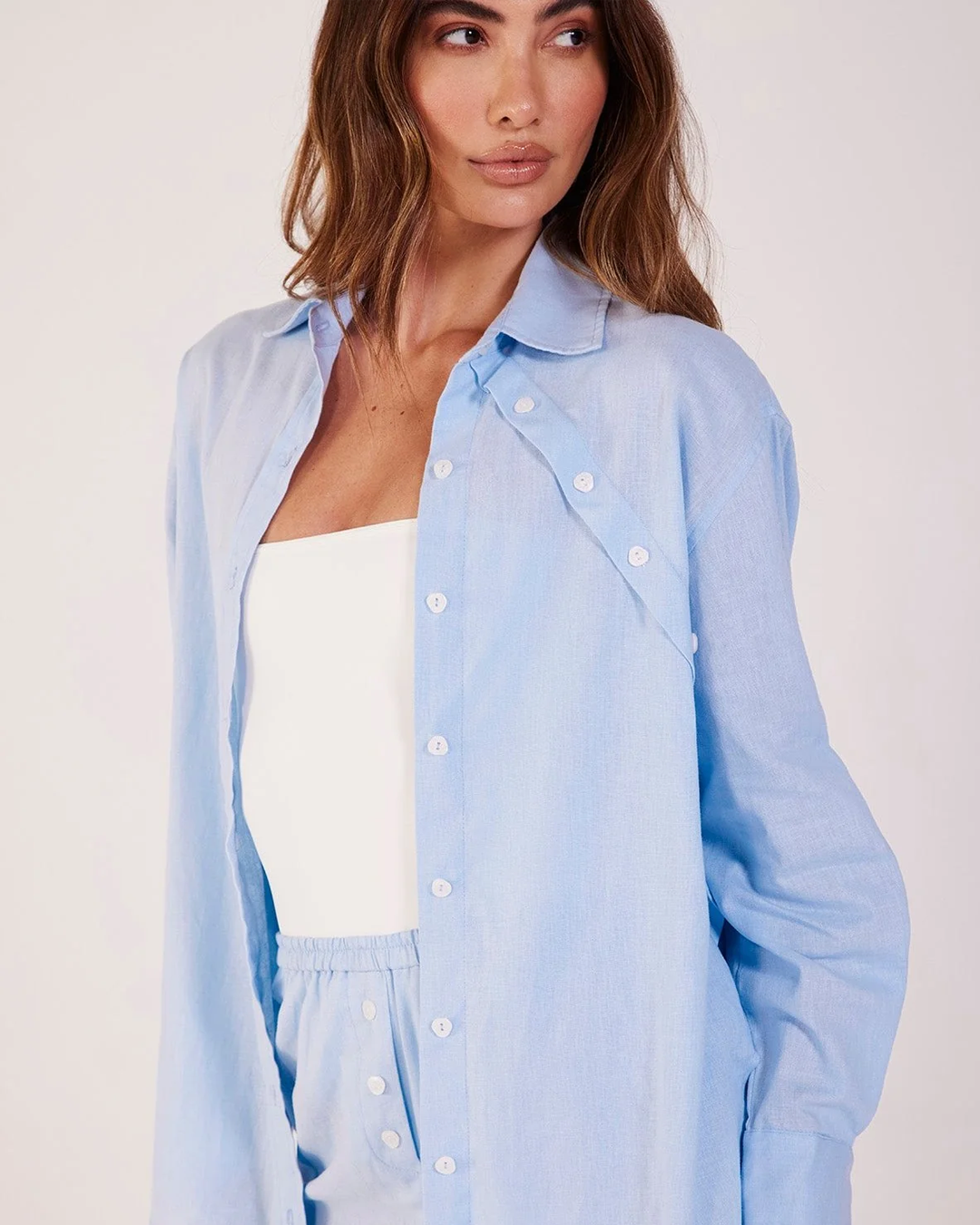 camisa Bia azul