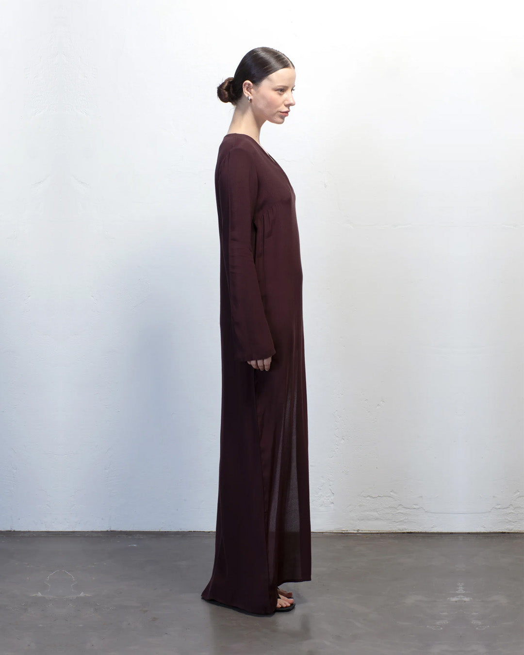 vestido Mia marrom