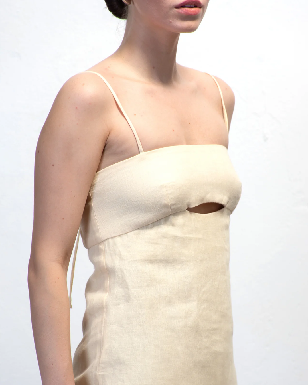 vestido Dara manteiga