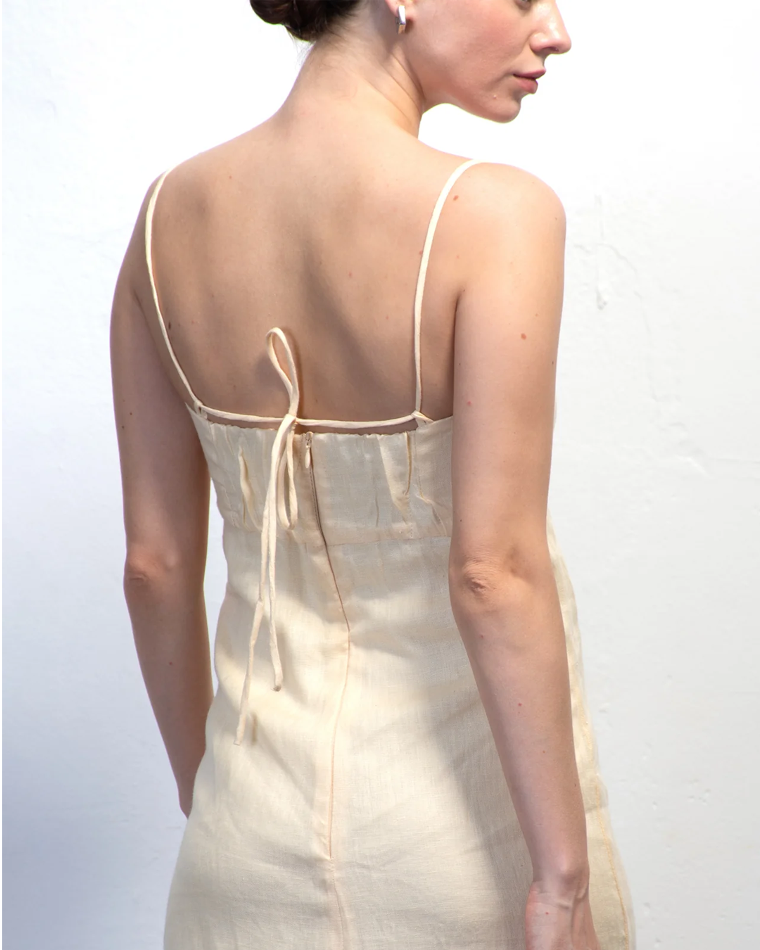 vestido Dara manteiga