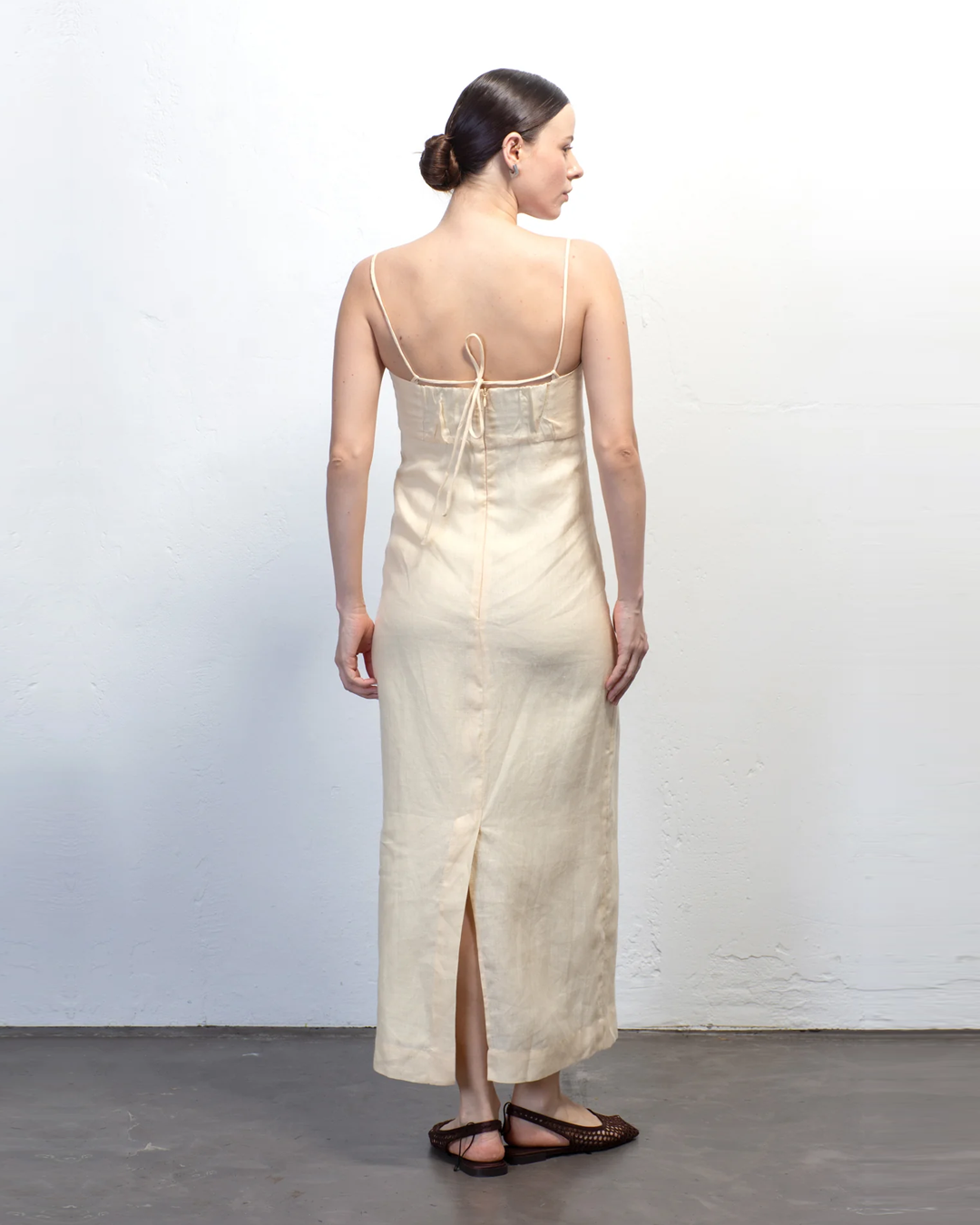 vestido Dara manteiga