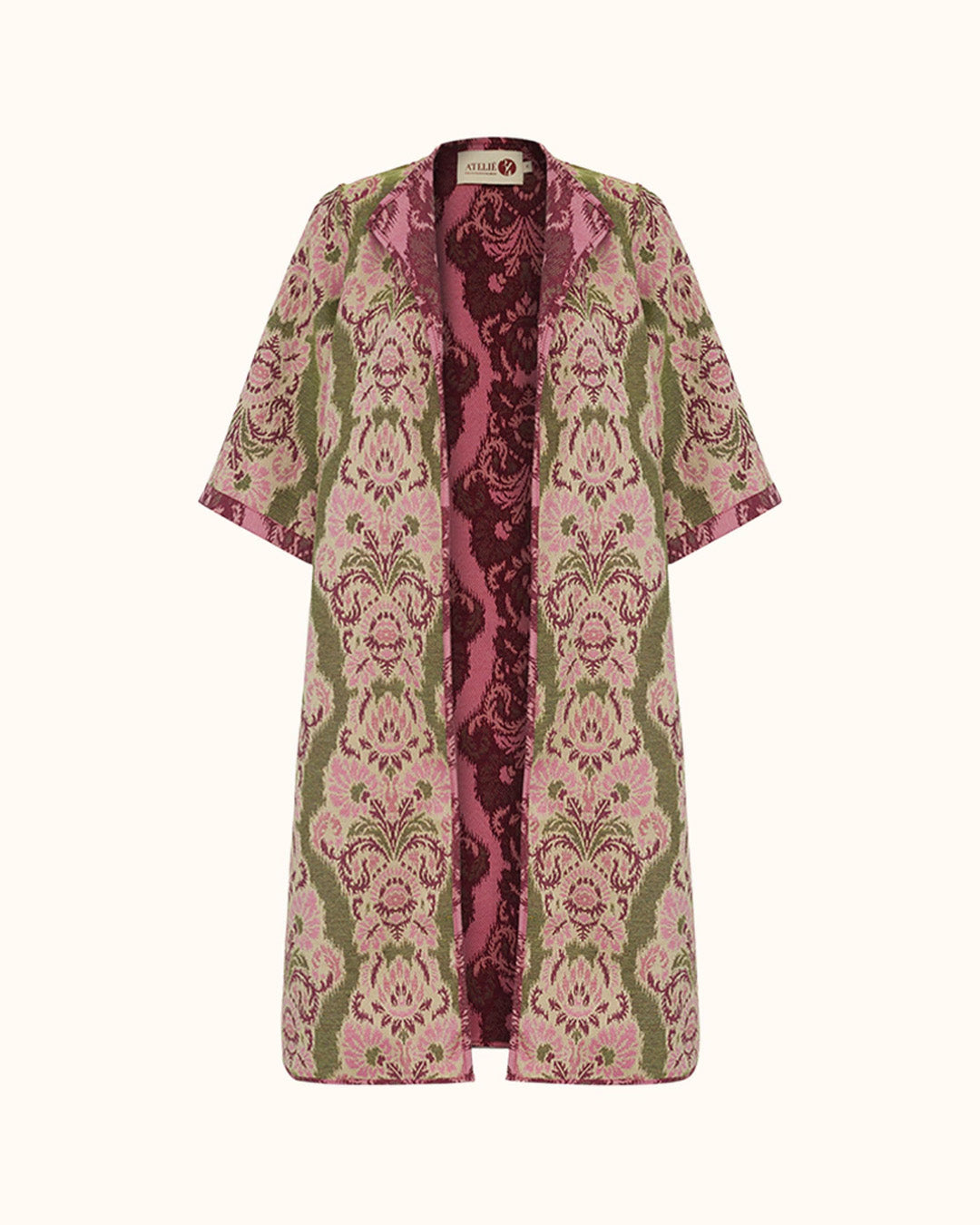 kimono jacquard Helena rosa