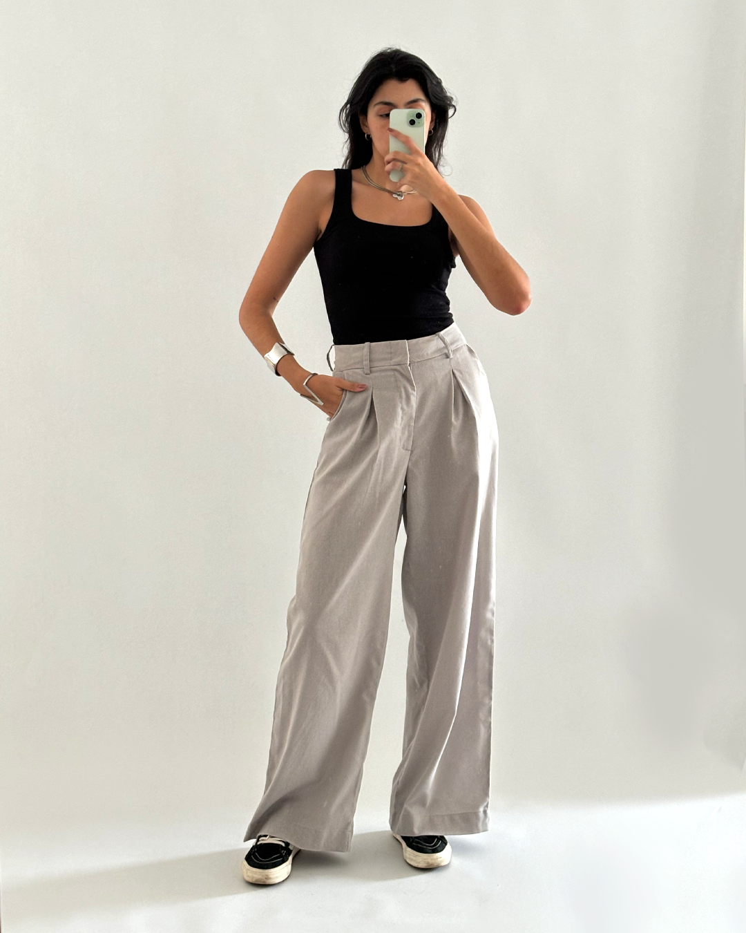 calça Layse cinza