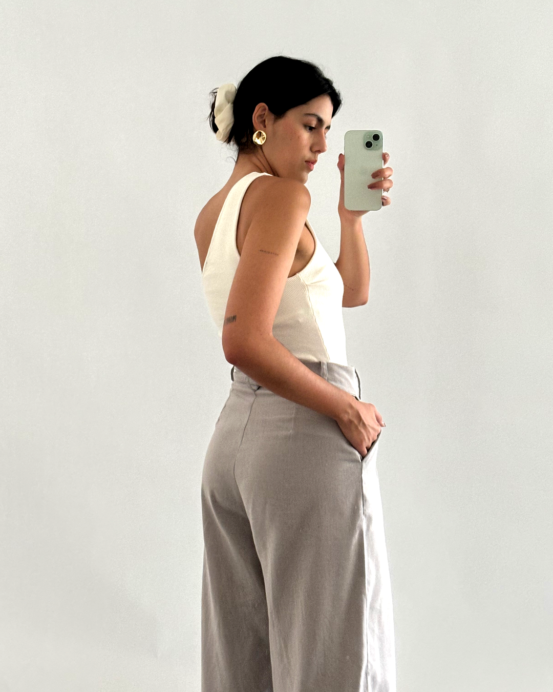 calça Layse cinza