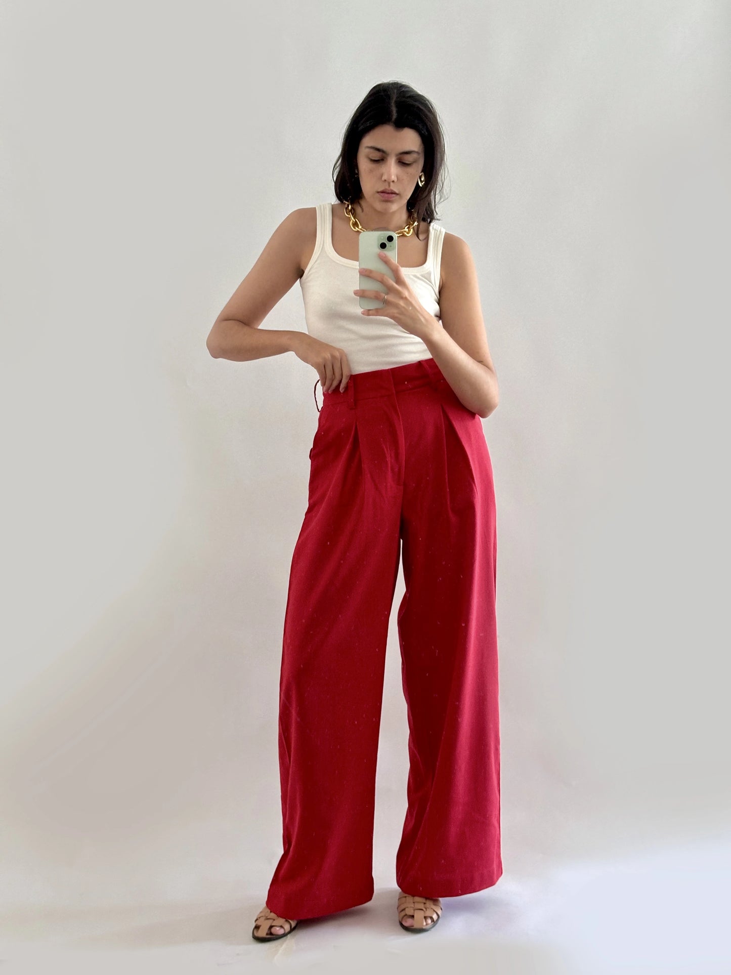 calça Layse vermelha