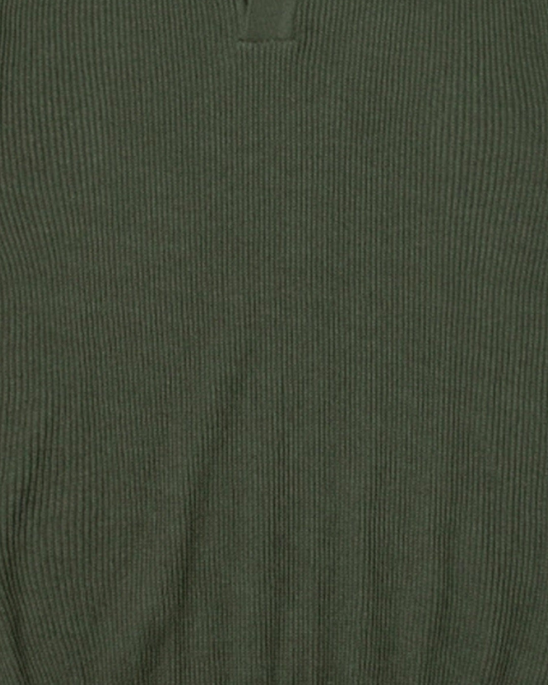 polo tricô verde musgo