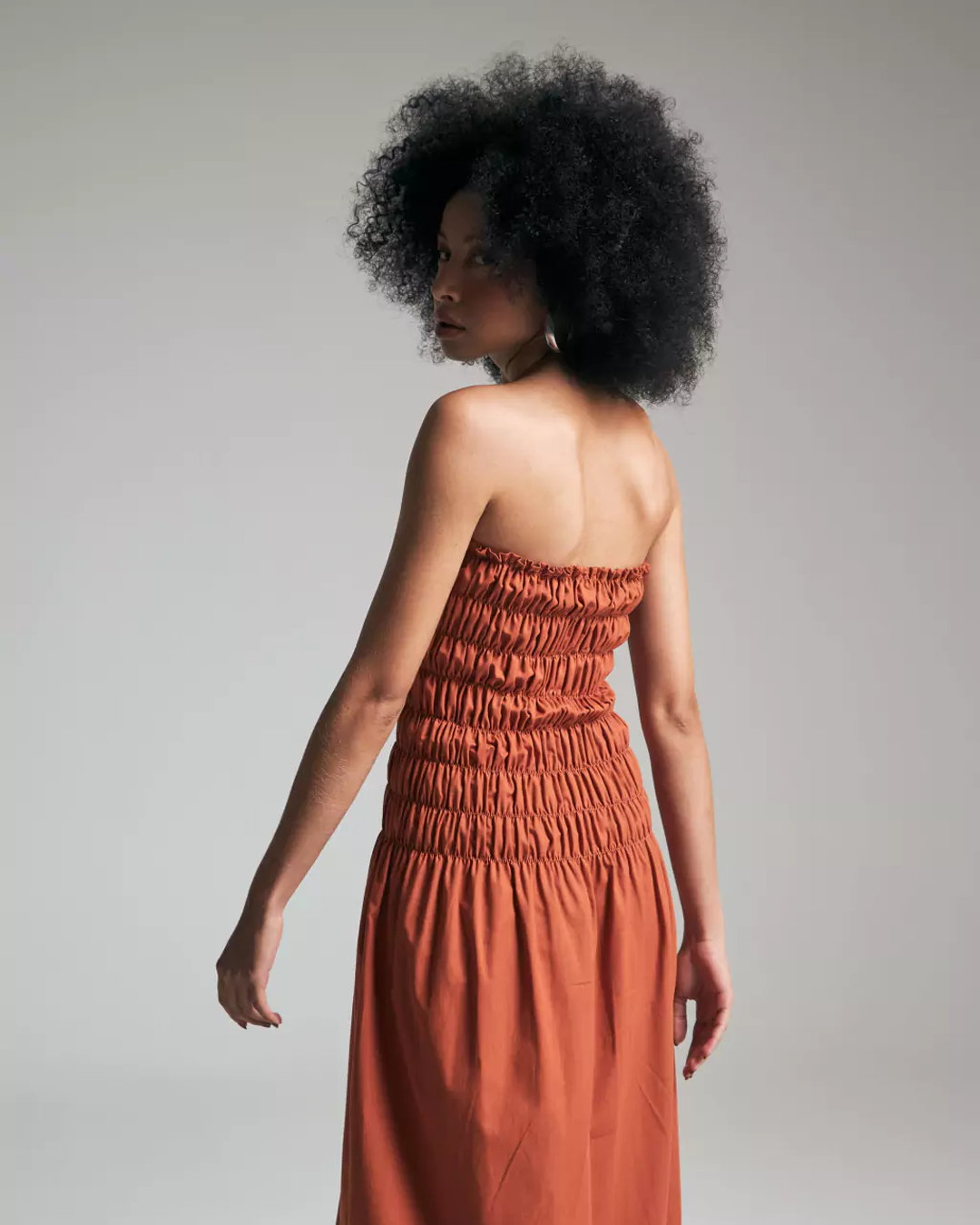 vestido garoa terracota