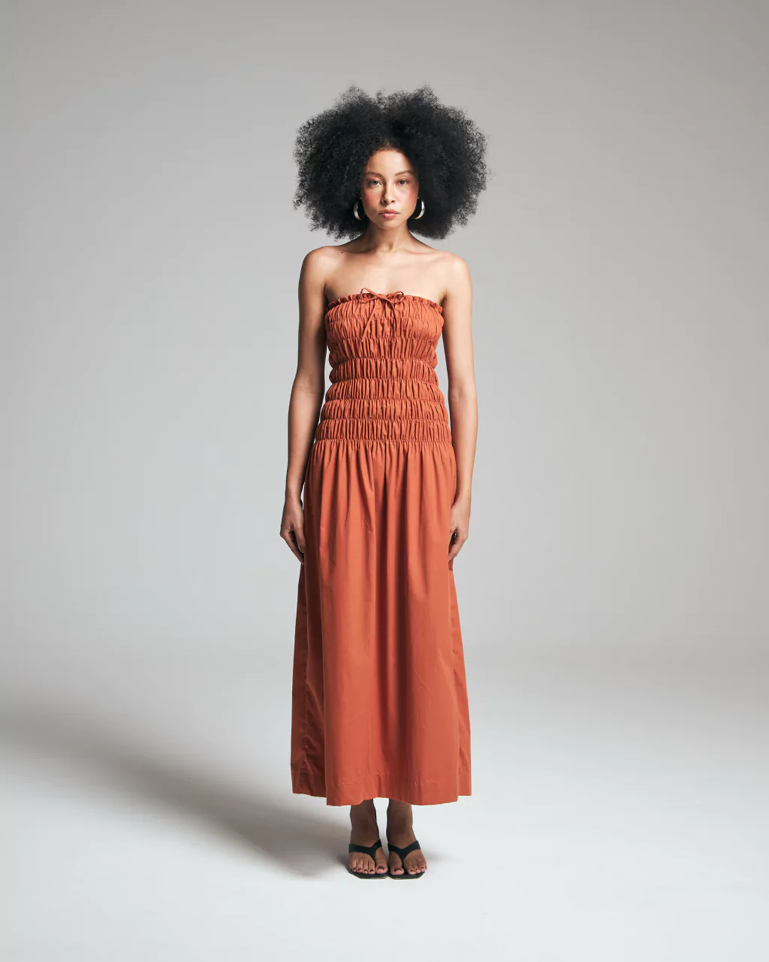 vestido garoa terracota