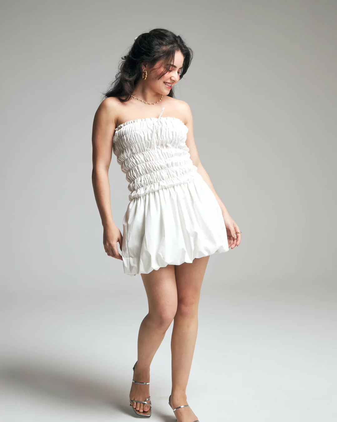 vestido balonê off