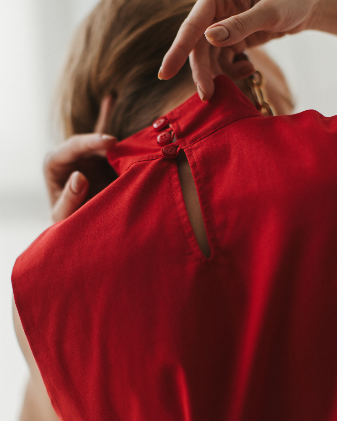 vestido coluna vermelho