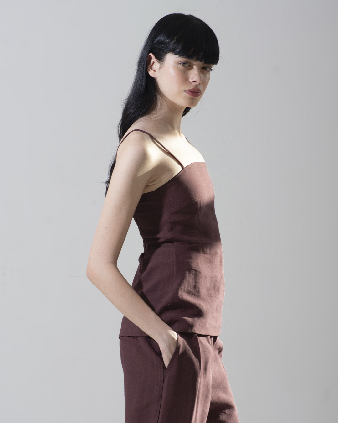 blusa Betina marrom