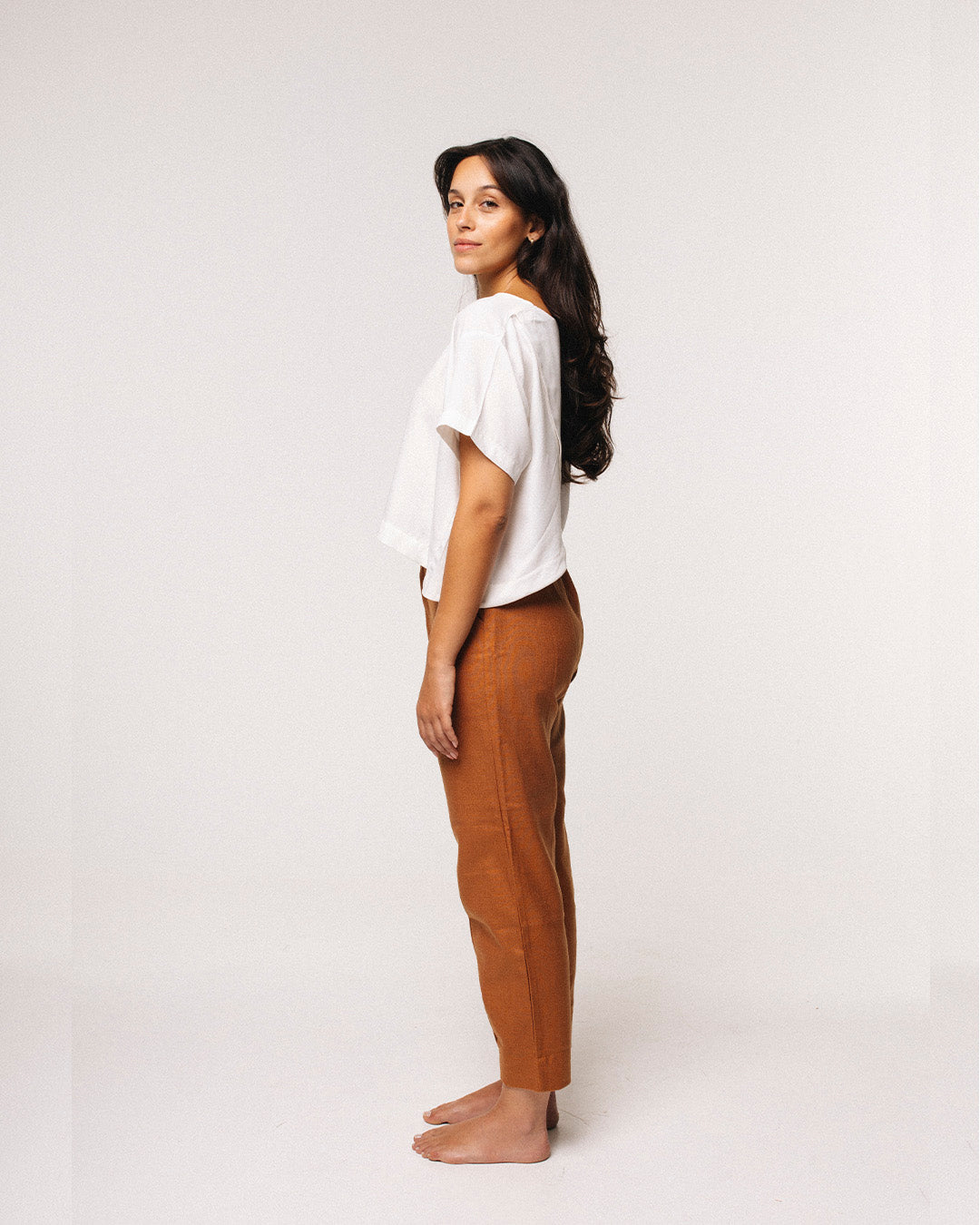 calça fertilità caramelo