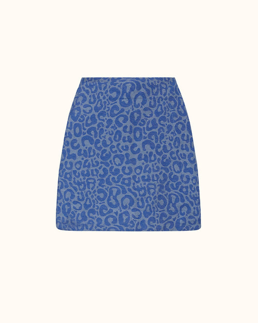 short saia jacquard Nicole onça