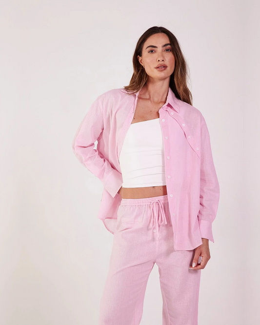 camisa Bia rosa
