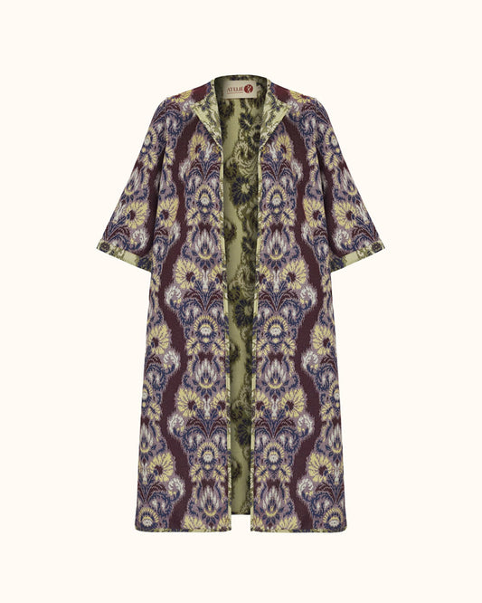 kimono jacquard Helena vinho