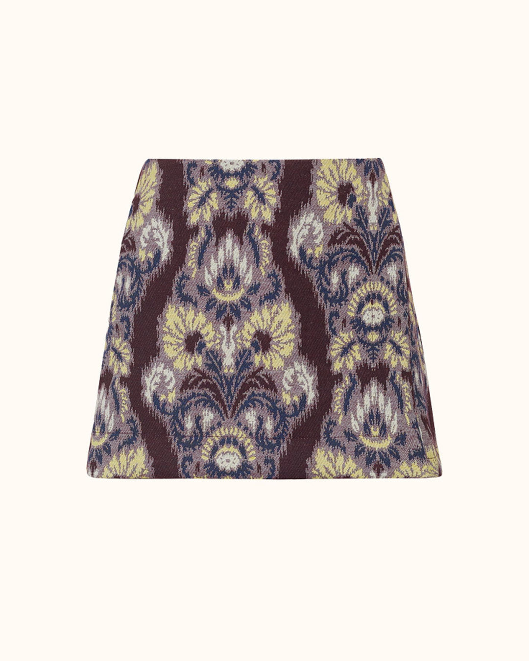 short saia jacquard Nicole vinho