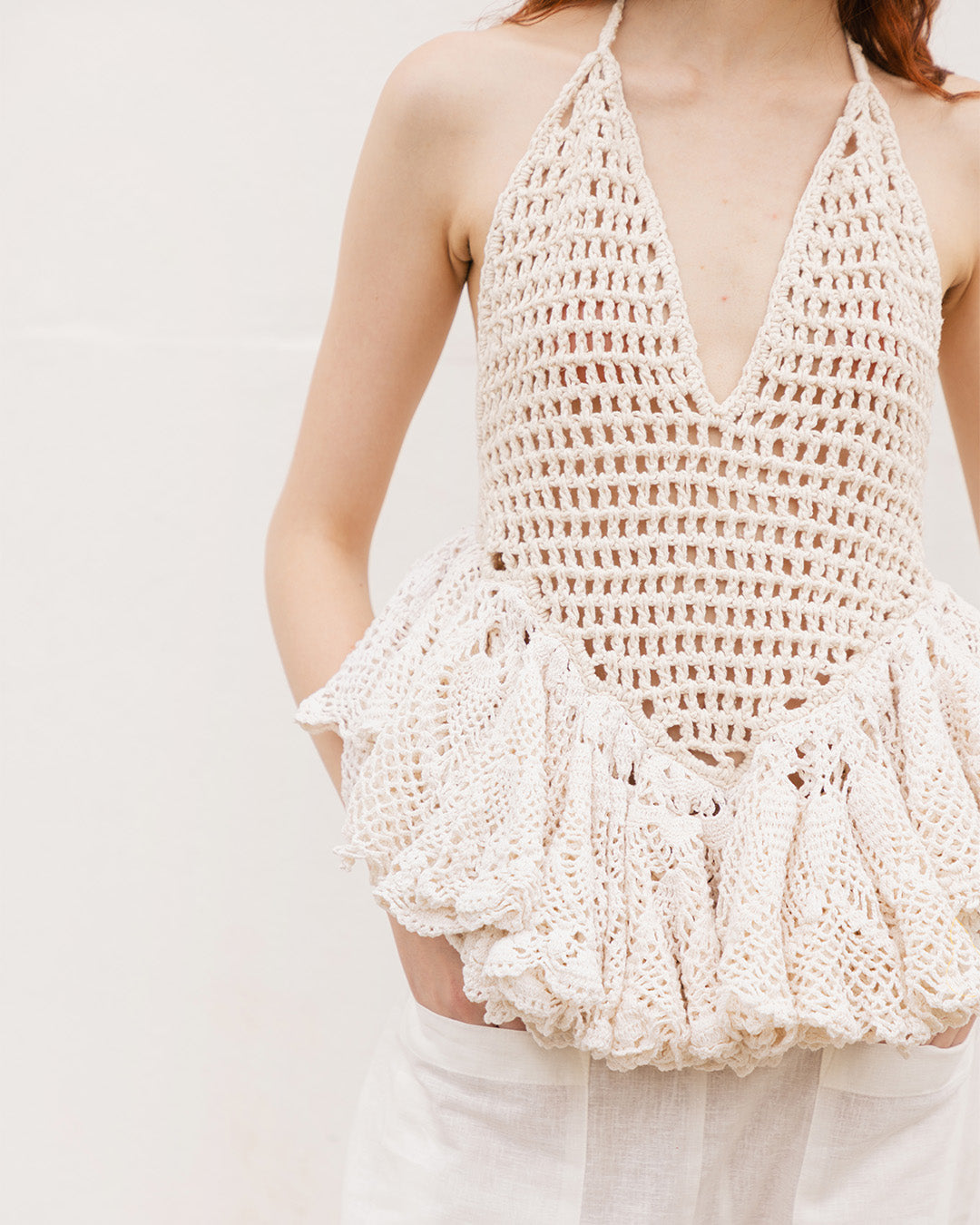 blusa crochê toalhinhas off