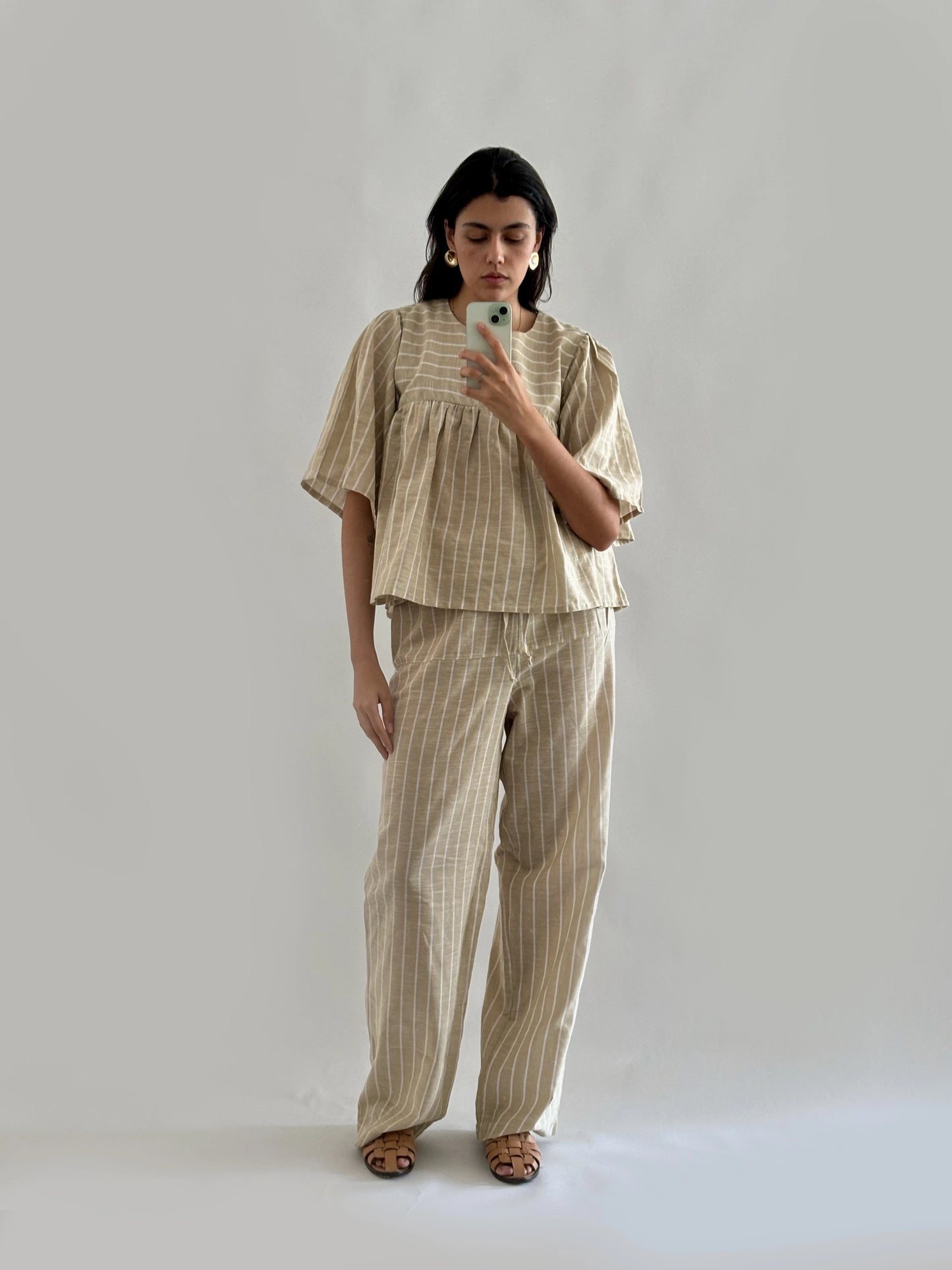 calça Caetana listrada