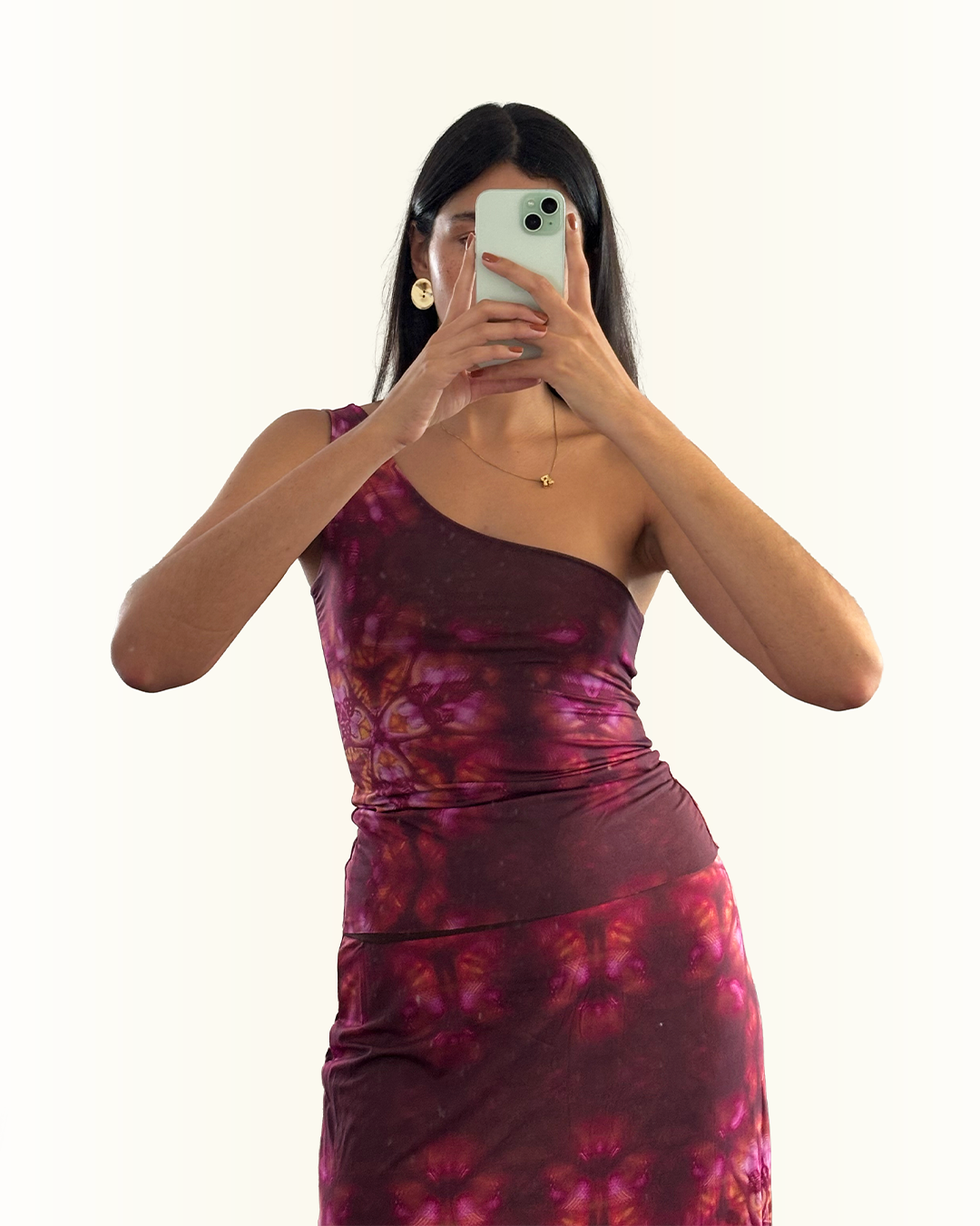 blusa unilateral dupla face hibisco