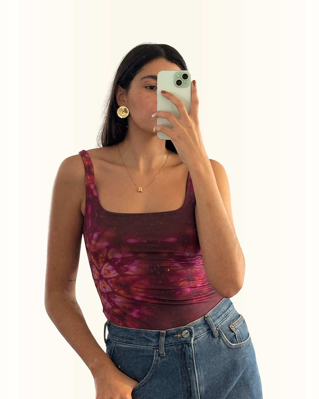 regata dupla face hibisco