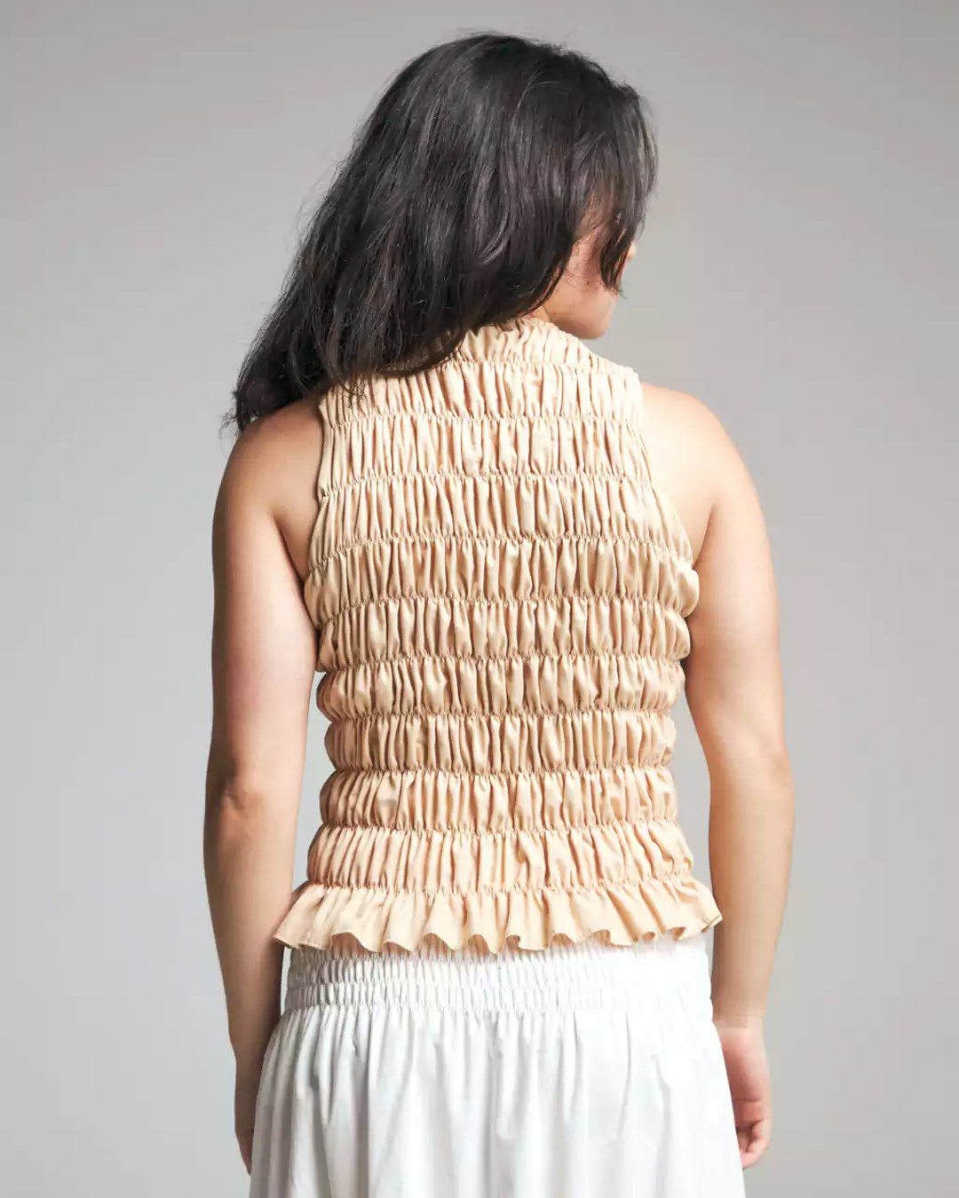 blusa folia caqui