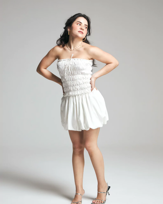 vestido balonê off