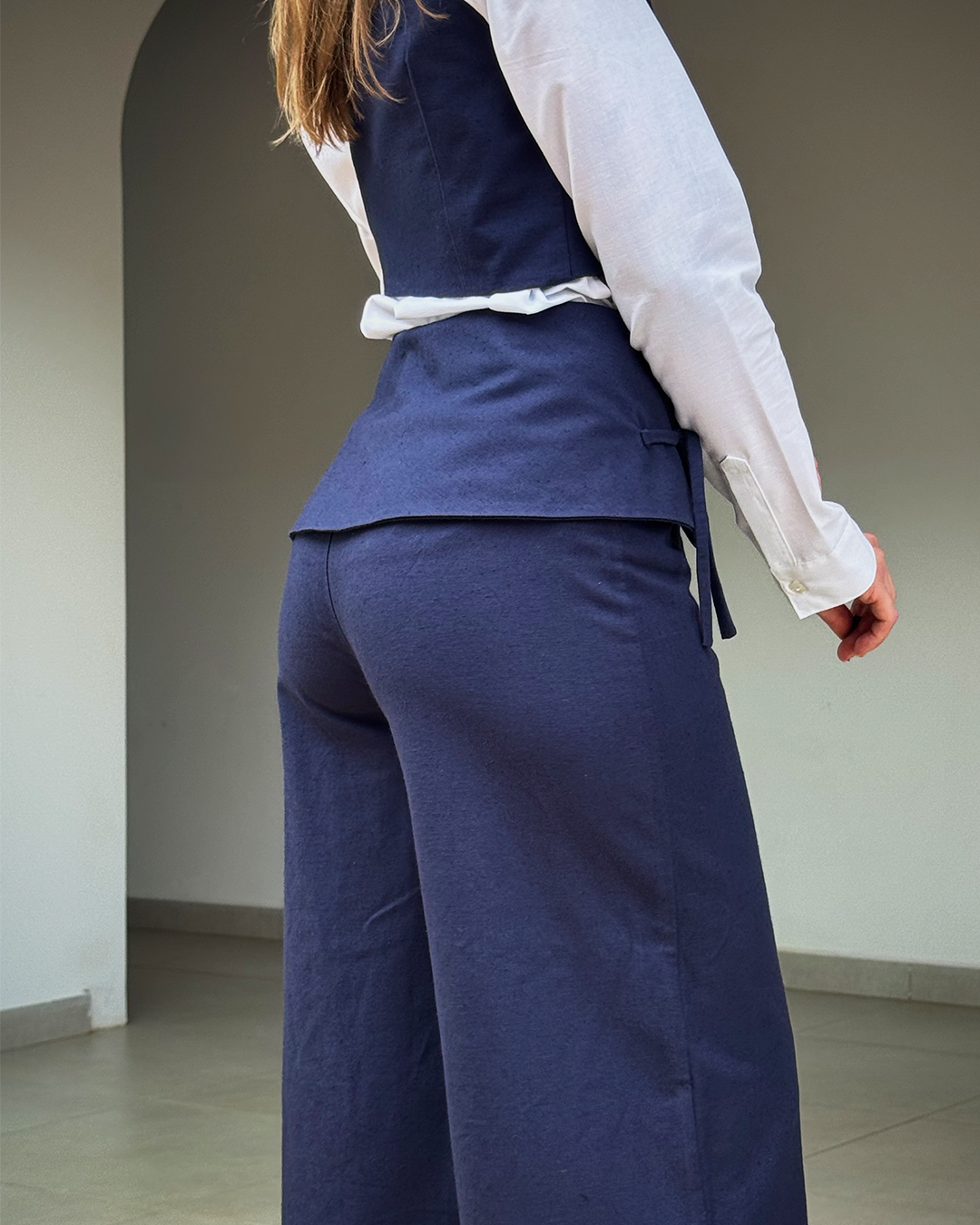 pantalona azul marinho
