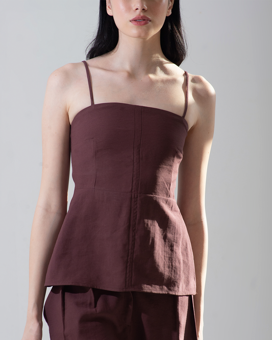 blusa Betina marrom
