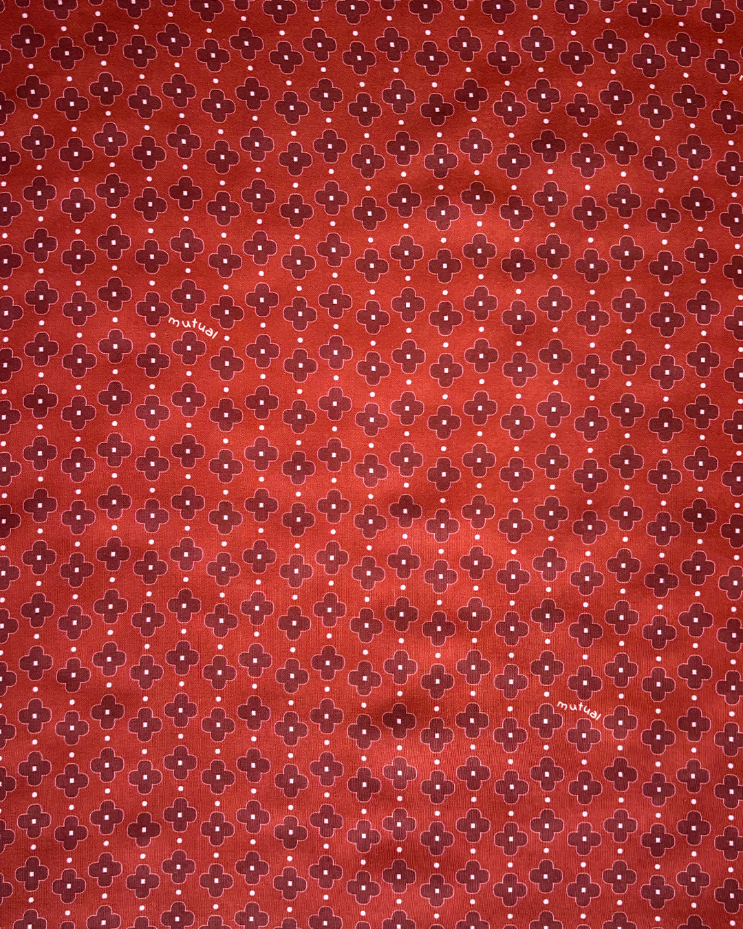 lenço mutual Floral bordô