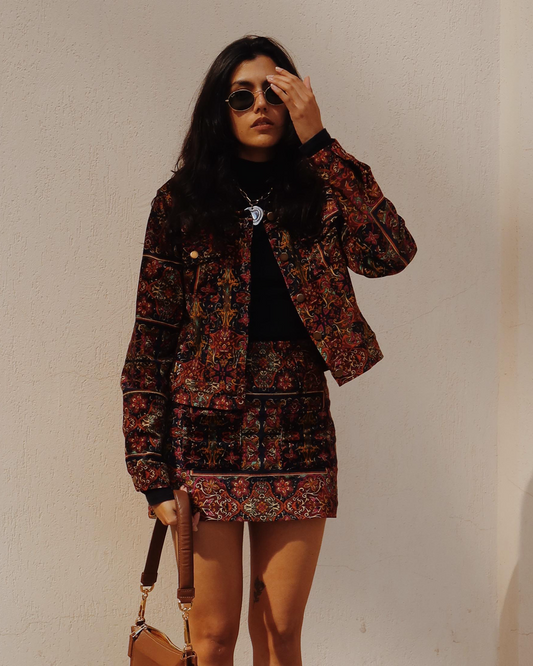 jaqueta veludo boho